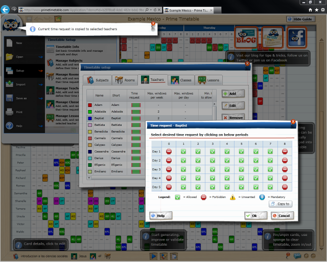 prime_timetable_2_screenshot Prime Timetable 2.0 screenshot - Mexico example