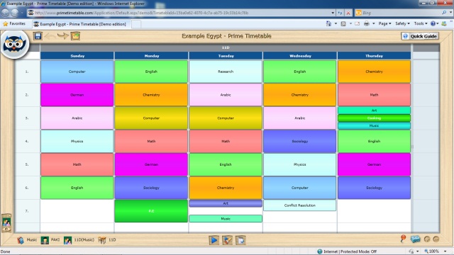 efficient scheduling prime timetable fake school schedule